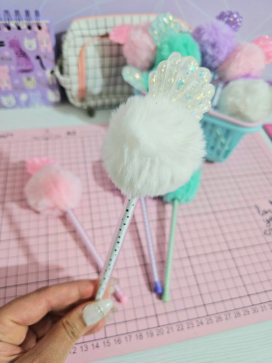 Boligrafo ostra pompom