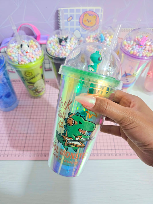 Vaso de acrílico - Dinosaurio