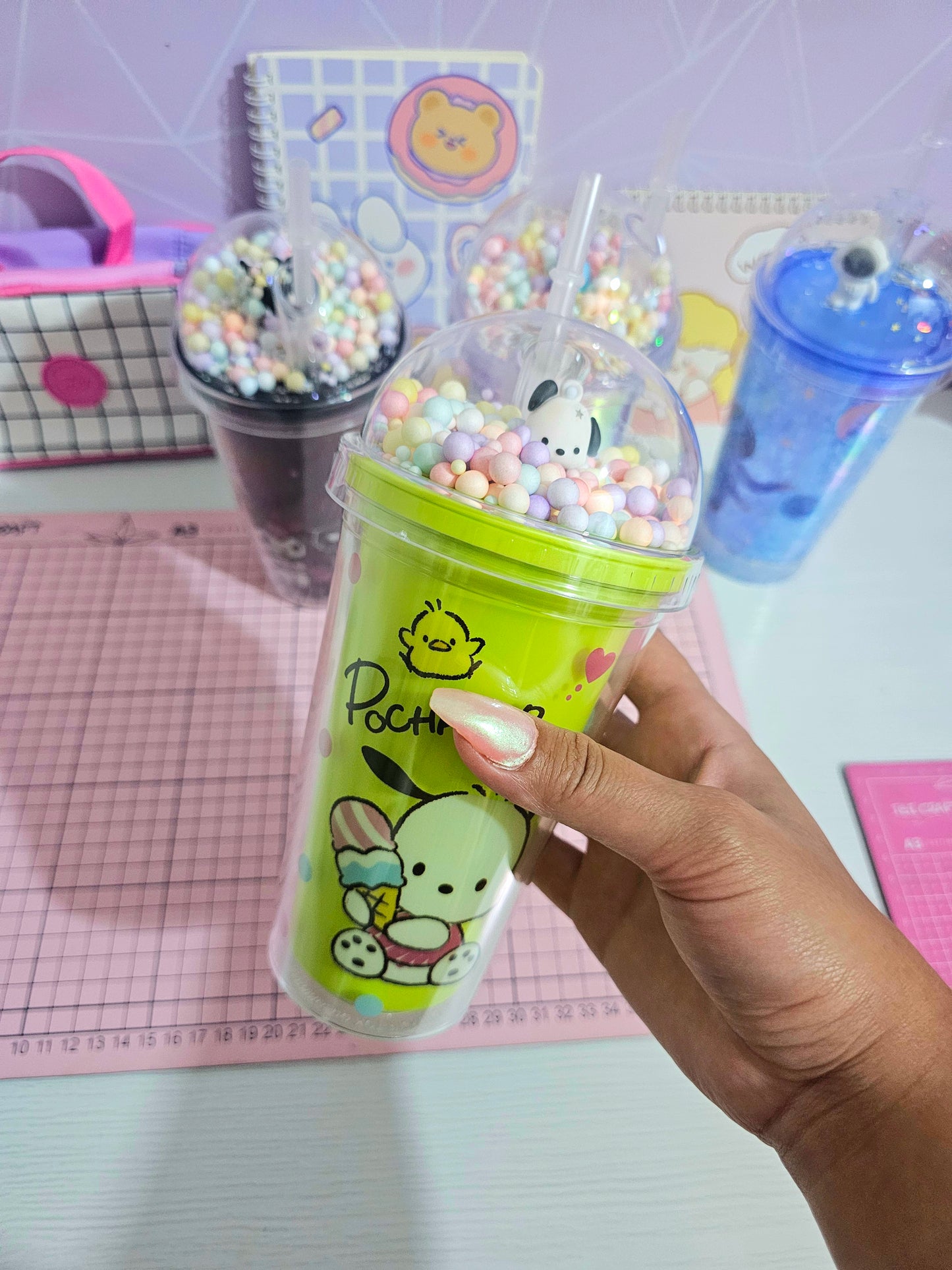 Vaso de acrílico - Pochacco