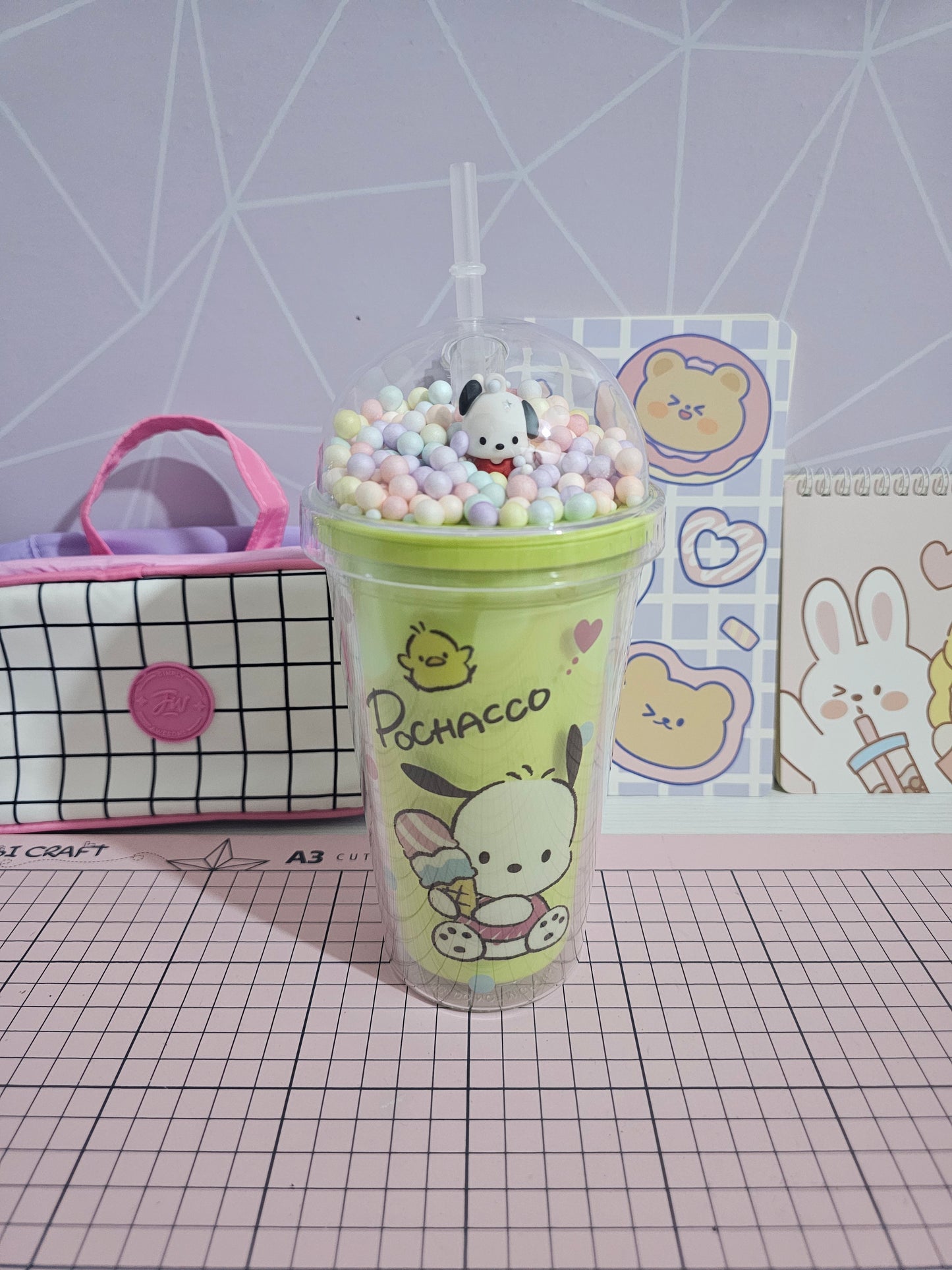 Vaso de acrílico - Pochacco