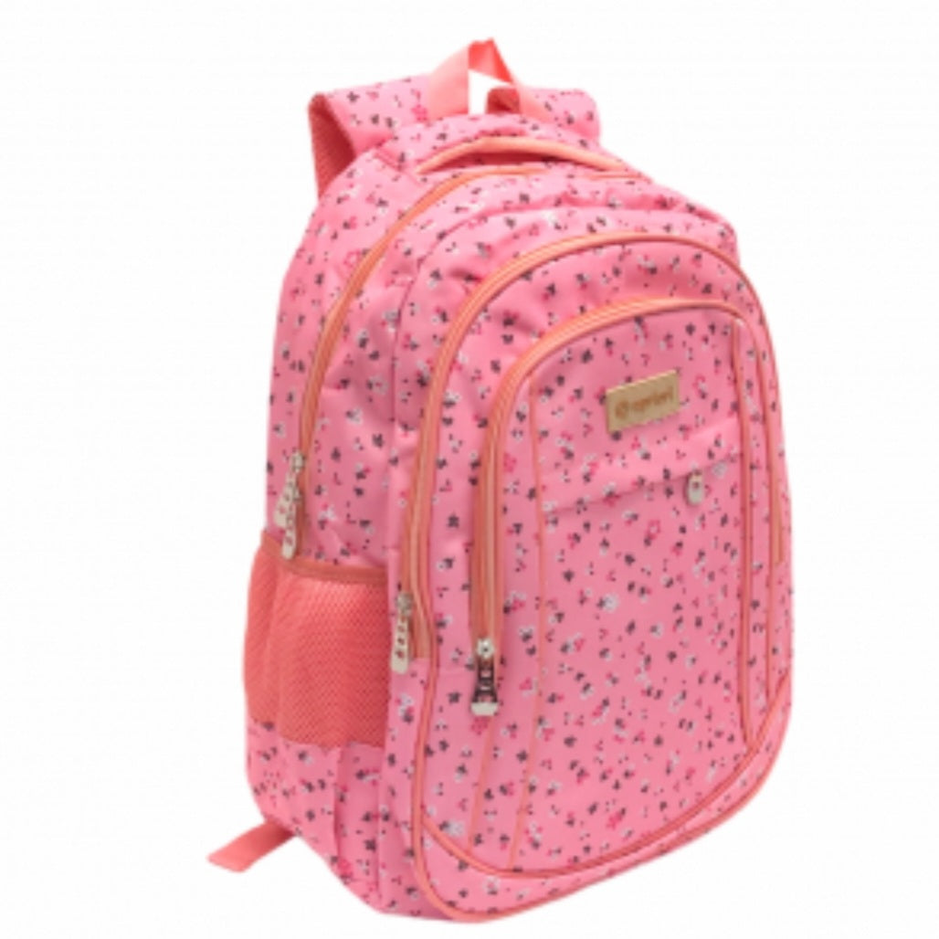 Mochila apriori / Rosa con flores